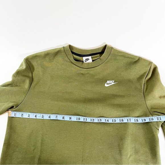 Nike Women's Olive Green Crewneck Sweatshirt - Size Small - Picture 5 of 6